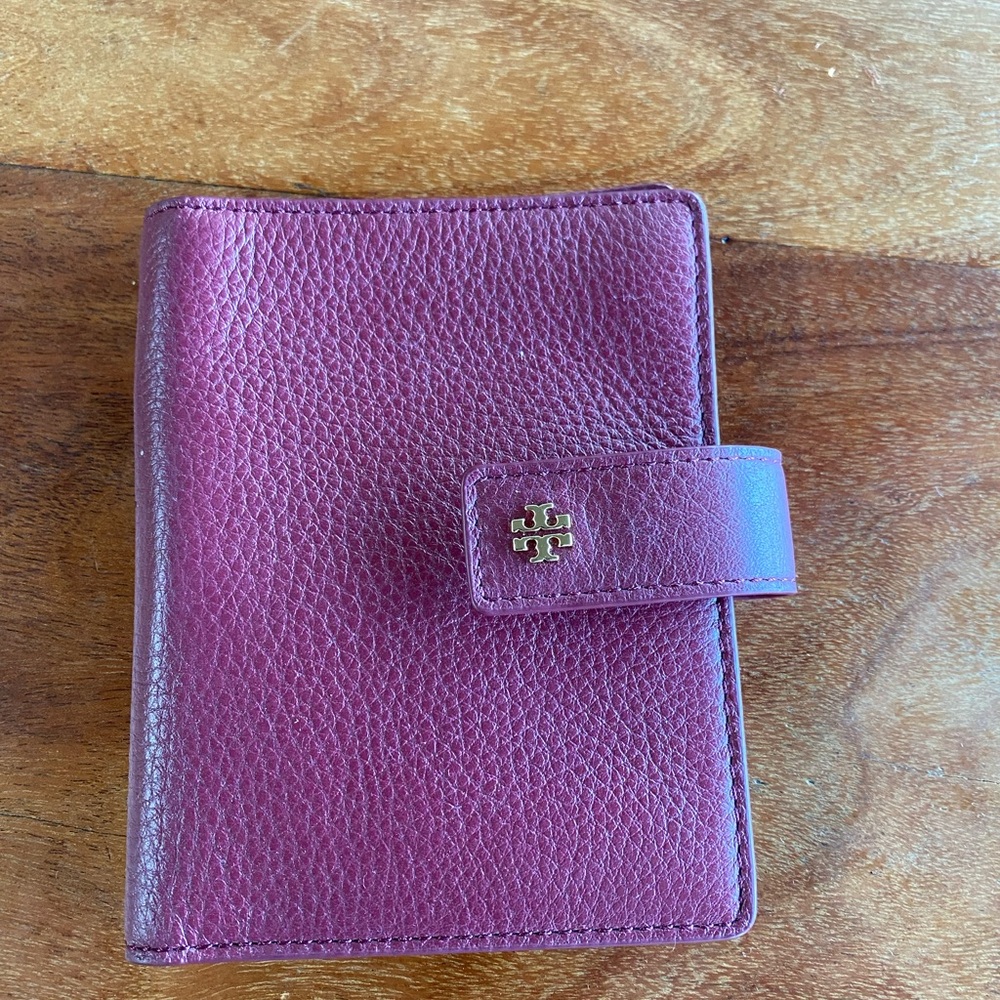 Tory Burch Burgundy Leather Wallet